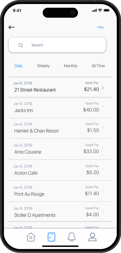 WeReceipt receipts — responsive mobile-first